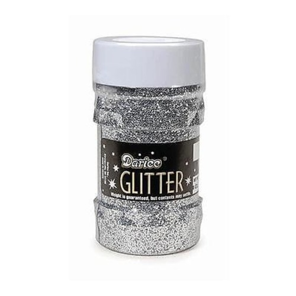 Darice Silver Glitter 4 oz Shaker Jar For Crafting